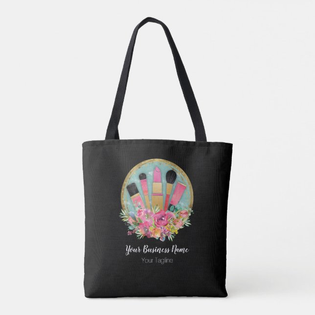 Tote Bag Artiste maquillage Cosmetologue Beauticier Stylist (Dos)