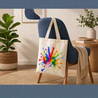 Tote Bag Artiste Peintre Coloré Peinture 