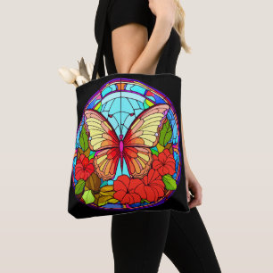Tote Bag Artsy papillon floral