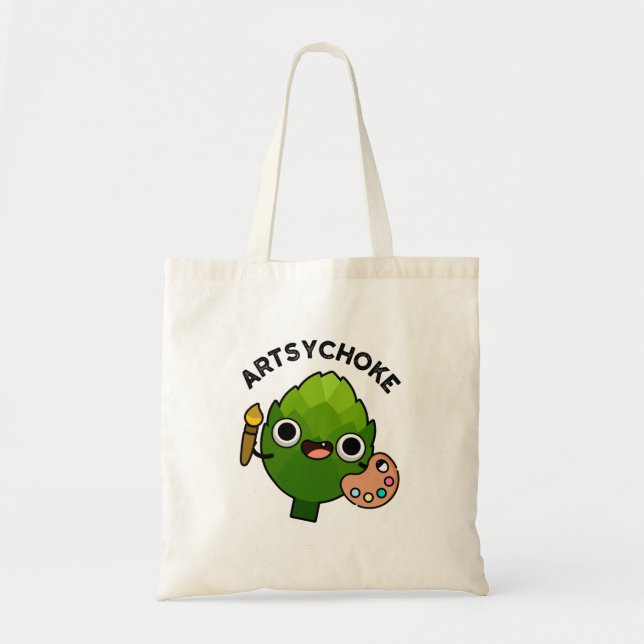 Tote Bag Artsychoke Funny Veggie Artichoke (Devant)