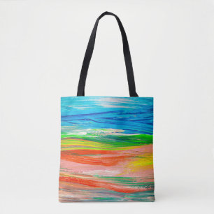 Tote Bag artwork Abstrait coloré d'aquarelle