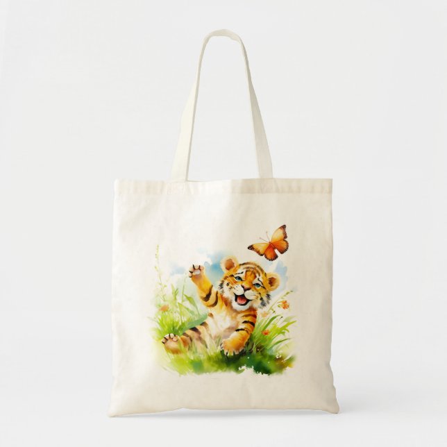 Tote Bag Aru : Un bébé de rêve tigre (Devant)