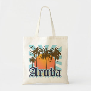 Tote Bag Aruba échoue le coucher du soleil