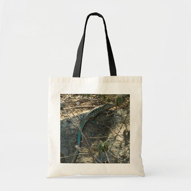 Tote Bag Aruba Whiptail Lizard Photographie d'animaux tropi (Devant)