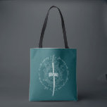 Tote Bag ARWEN™ Elven Sword Quote<br><div class="desc">Honor the strength and grace of Arwen™ with this striking Lord of the Rings™ design inspired by the Elves. Centered around an elegant Elven sword framed by intricate, flowing vinework, the artwork beautifully reflects her courage, devotion, and timeless spirit. The circular quote, “This is not the end… it is the...</div>