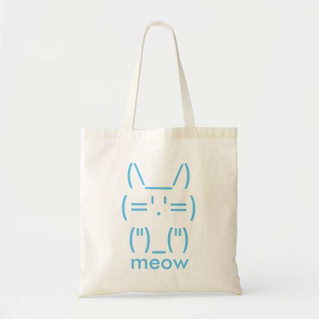 Tote Bag ASCII Cat (Devant)