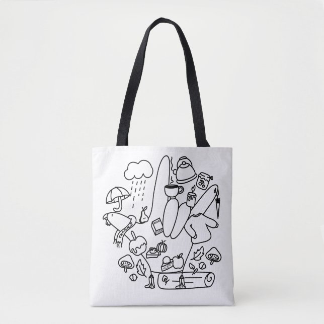 Tote Bag ASL ILY Thanks – Autumn Vibes  (Devant)
