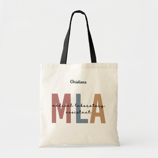 Tote Bag Assistant de laboratoire Médicale MLA personnalisé (Devant)