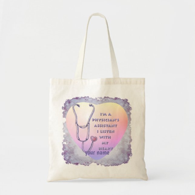 Tote Bag Assistant de médecin Cœur (Devant)