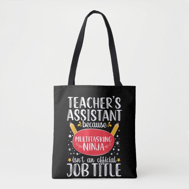 Tote Bag Assistant d'enseignant Appréciation de l'enseignem (Devant)