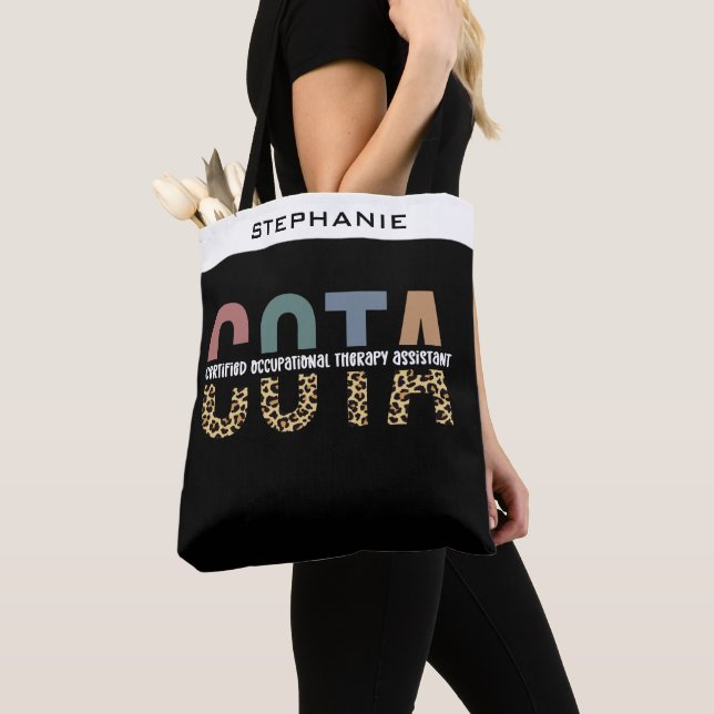 Tote Bag Assistant en ergothérapie certifié COTA (De près)