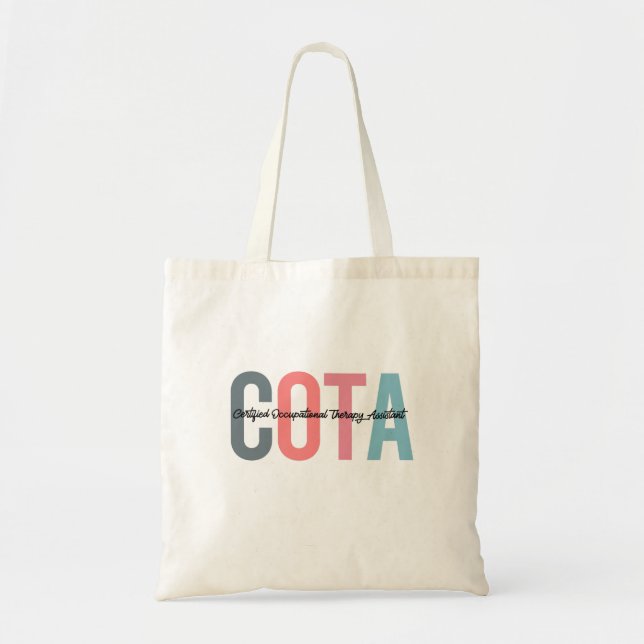 Tote Bag Assistant en ergothérapie certifié COTA (Devant)