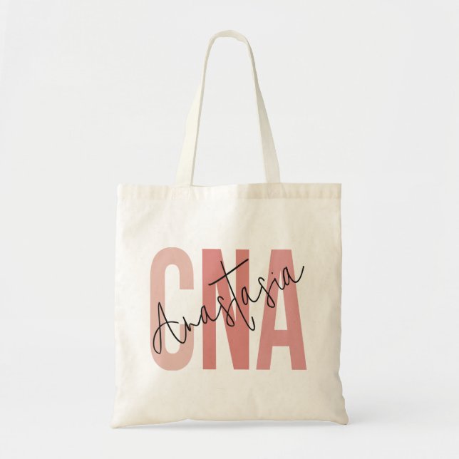 Tote Bag Assistant infirmier certifié CNA personnalisé (Devant)