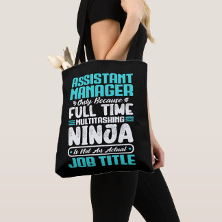 Tote Bag Assistant Manager Job Title professional work Gift