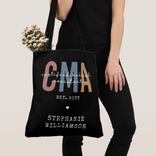 Tote Bag Assistant Médicale certifié CMA personnalisé