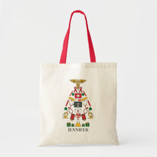Tote Bag Assistant Médicale Infirmière personnalisée Noël