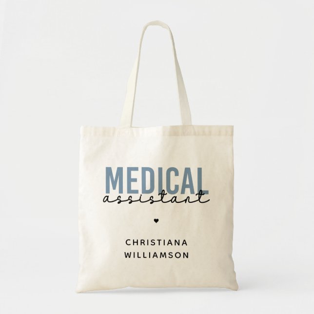 Tote Bag Assistant Médicale personnalisé MA | Assistant cli (Devant)