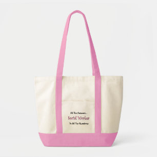 Tote Bag Assistant social "toutes les réponses "