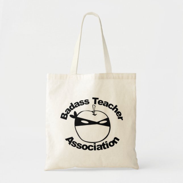 Tote Bag Association de professeur de Badass - Ninja Apple (Devant)