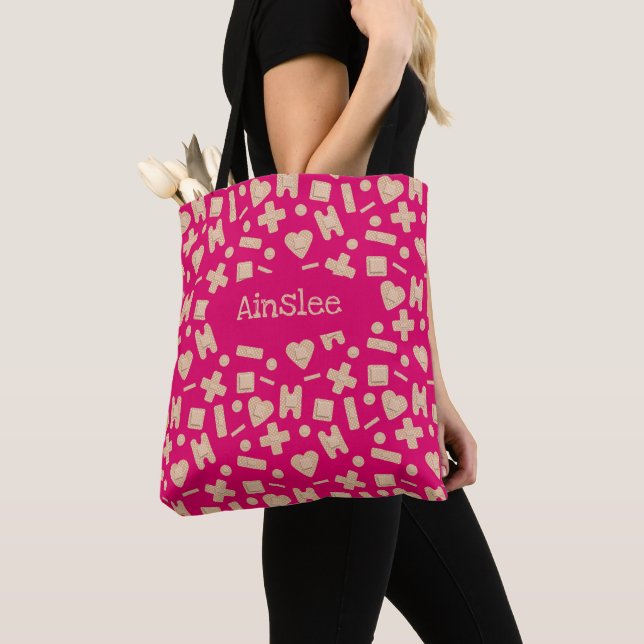Tote Bag Assortiment de bande (De près)