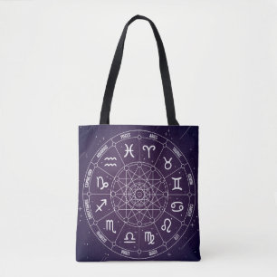 Tote Bag Astrologie moderne Roue cadeau zodiaque