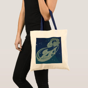 Tote Bag Astrologie Zodiaque vintage, Constellation Virgo