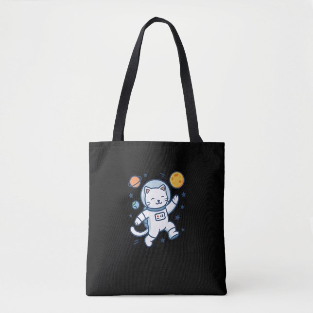 Tote Bag Astronaut Cat Adventure (Devant)
