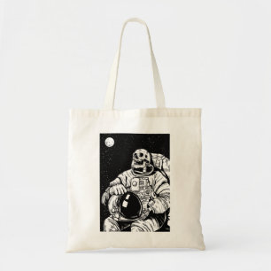 Tote Bag astronaute de squelette halloween