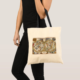 Tote Bag Astronomie Vintage, Carte Planisphère Céleste