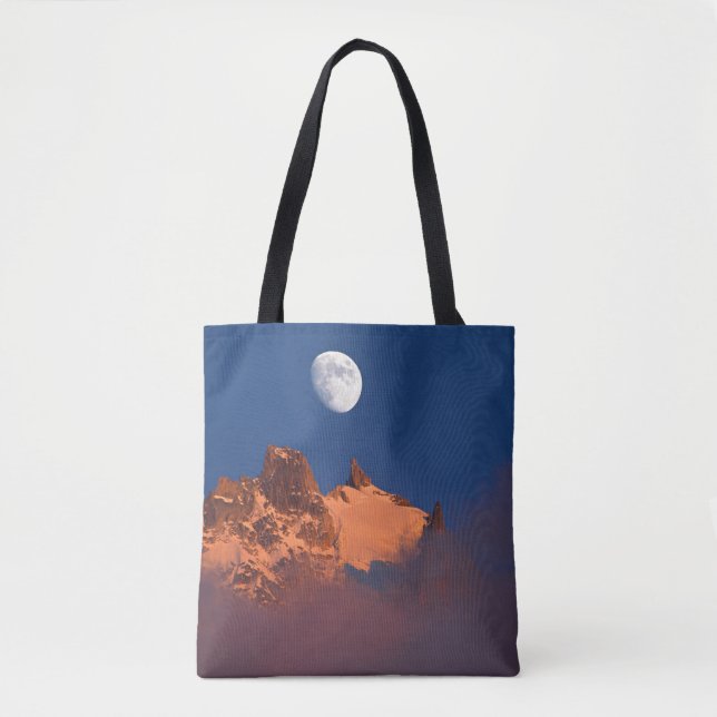 Tote Bag At Sunrise | Aiguille du Plan Chamonix, France (Devant)