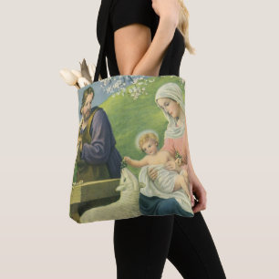 Tote Bag Atelier de Joseph avec Marie et l'Enfant Jésus