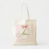 Athena Baby Girl Nursery Bow&En vichy personnalisé