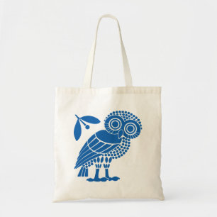 Tote Bag Athènes ville municipalité symbole emblème hibou b