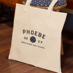 Tote Bag Athlète de remise des diplômes de sport de lettre 