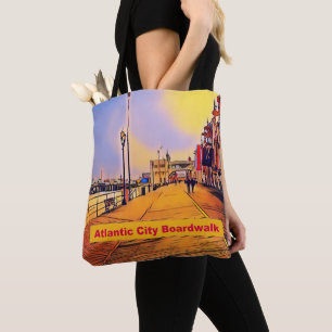Tote Bag Atlantic City Beach Boardwalk