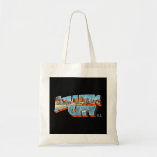 Tote Bag Atlantic City New Jersey NJ Vintage Retro Souvenir