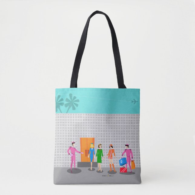 Tote Bag Atomic Palm Springs Stewardess Party Fourre-tout (Devant)