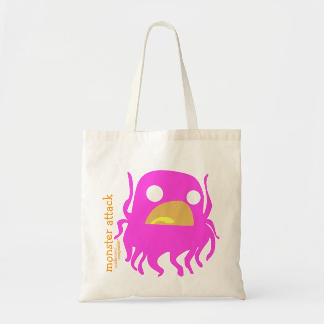 Tote Bag Attaque Fourre-tout de monstre de Benny (Devant)