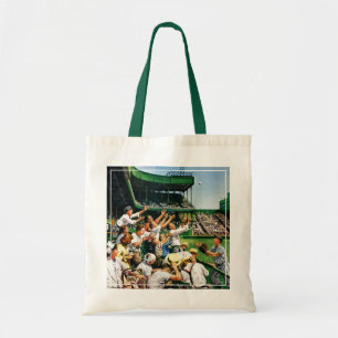 Tote Bag Atteindre la balle de course à domicile