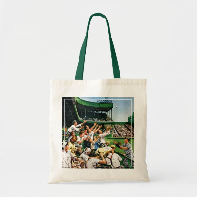 Tote Bag Atteindre la balle de course à domicile (Devant)