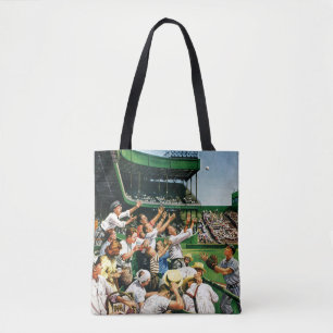 Tote Bag Atteindre la balle de course à domicile
