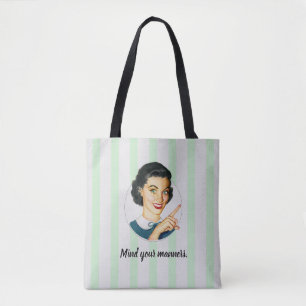 Tote Bag Attention à vos manières.