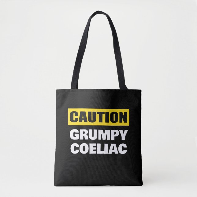 Tote Bag Attention Coeliaque Grincheux Coeliaque (Devant)