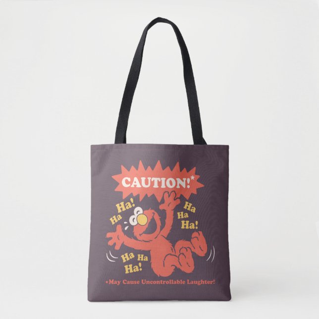 Tote Bag Attention Elmo qui rit à l'approche (Devant)
