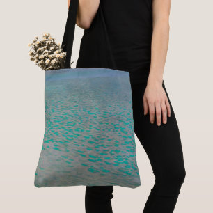 Tote Bag Attersee, peinture de paysage côtier, Gustav Klimt