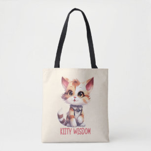 Tote Bag Attitude Cat Insouciante - Conception Feline Joueu