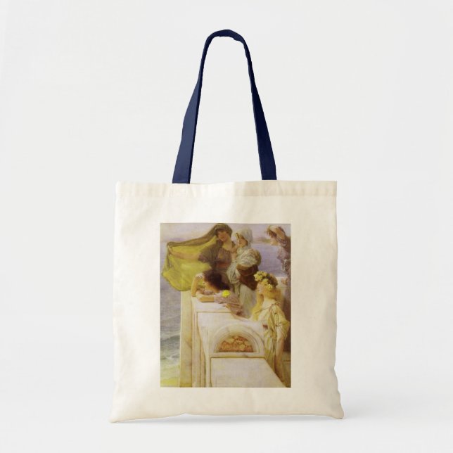 Tote Bag Au berceau d'Aphrodite par Sir Lawrence Alma Tadem (Devant)