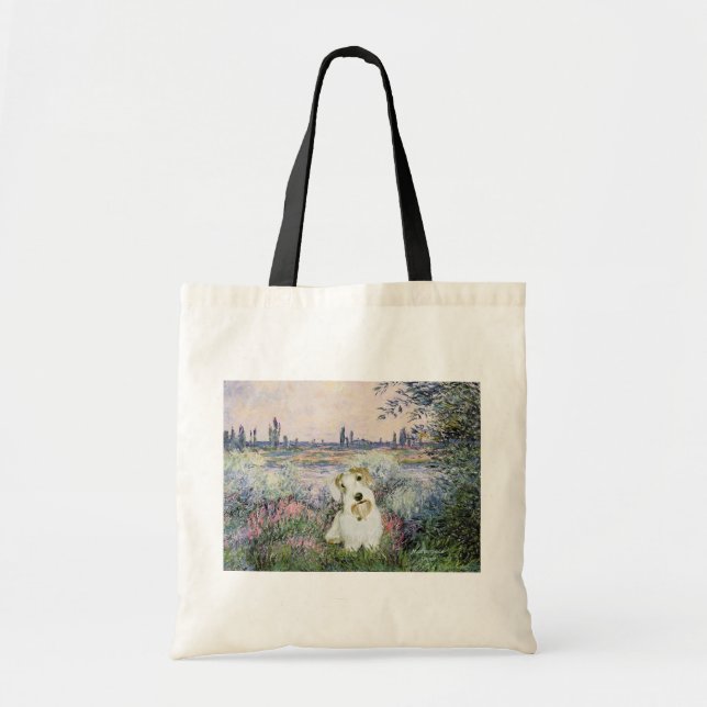 Tote Bag Au bord de la Seine - Sealyham Terrier (Devant)