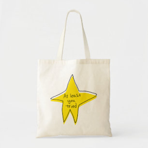 Tote Bag Au Moins Vous Avez Essayé - Yellow Star
