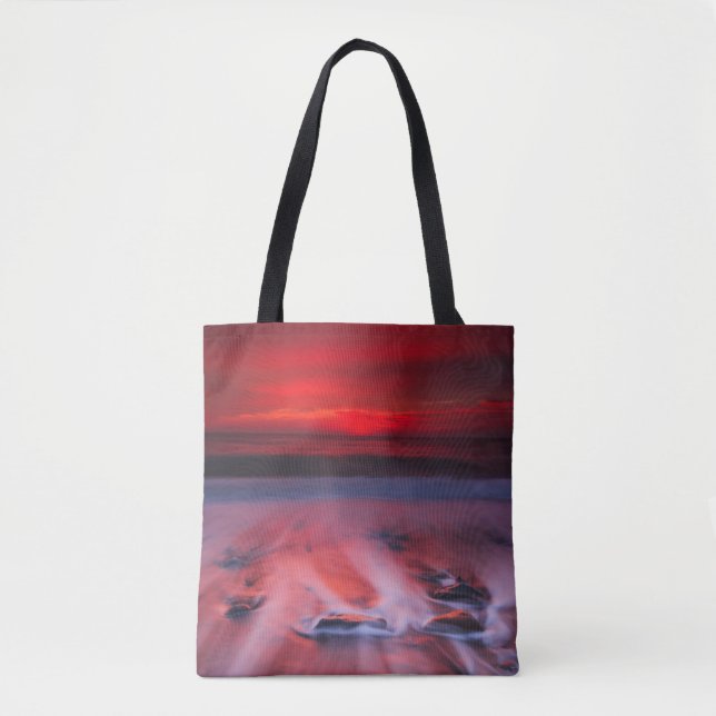 Tote Bag Aube au-dessus de la mer orageuse (Devant)
